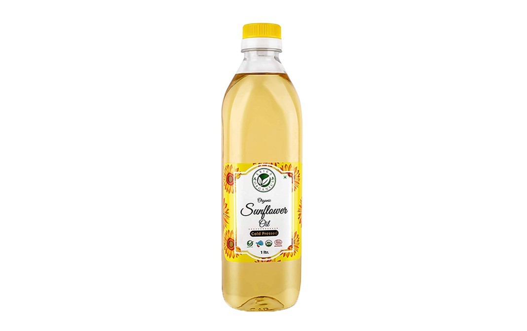 Erika Organics Organic Sunflower Oil Cold Pressed   Plastic Bottle  1 litre